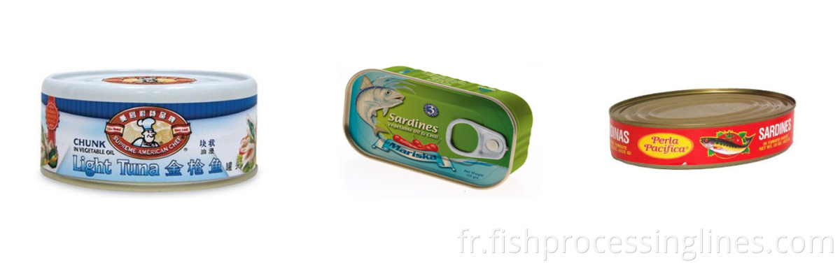 Poisson de sardine automatique canette de boîte en étain 2 pièces pour fabriquer une machine / équipement pour la production de canettes en étain